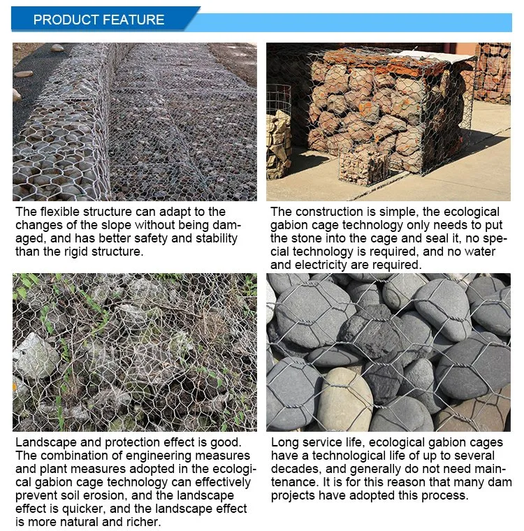 Heavy Duty Hot Dipped Galvanized Hexagonal Gabion Box