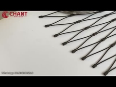 Flexible 304/316/316L Black Oxide Stainless Steel Woven / Ferrule Mesh Cable