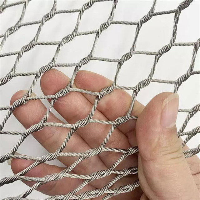 Stainless Steel Knotted Outdoor Aviary Netting Poultry Netting Zoo ...