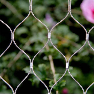 Bird Aviary Netting RTS Durable Wire Rope Mesh For Zoo Park Wildlife ...